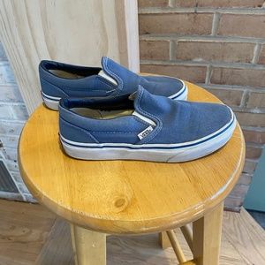 Kids Blue Vans Classic Slip-On
